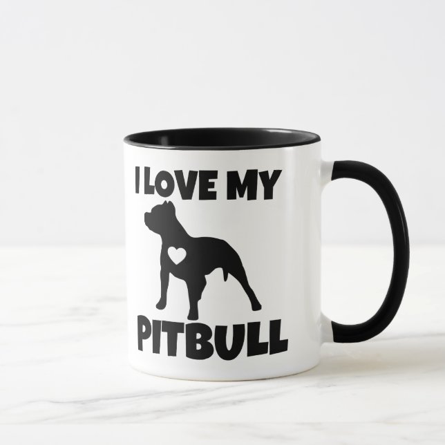 Amo mi taza de Pitbull (Derecha)