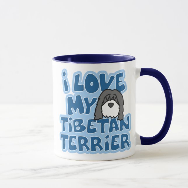 Amo mi taza de Terrier tibetano (Derecha)