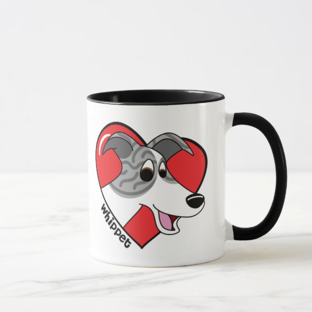 Amo mi taza de Whippet (Derecha)
