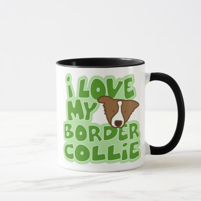 Amo mi taza del border collie (Derecha)