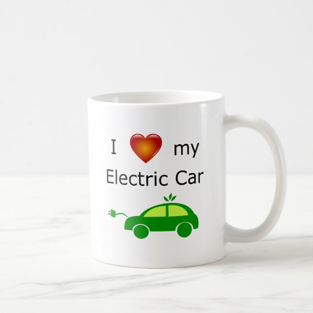 Amo mi taza del coche eléctrico (Derecha)