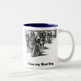 Amo mi taza del perro de trineo