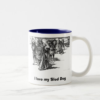 Amo mi taza del perro de trineo
