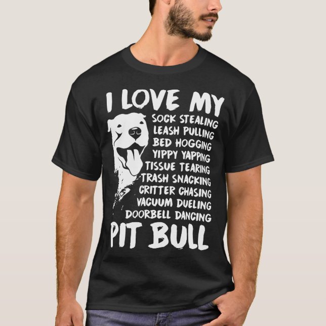 Amo mis camisetas del pitbull (Anverso)