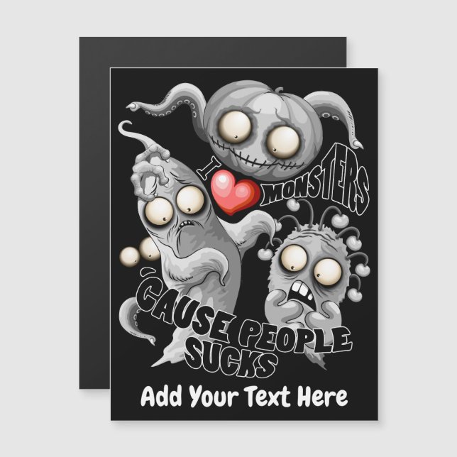 Amo Monstruos porque la Gente Apesta (Anverso/Reverso)