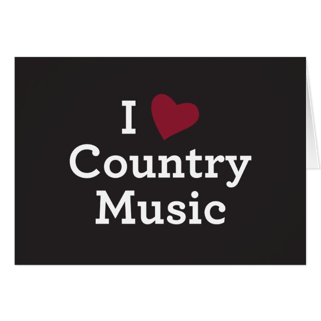 Amo música country (Anverso (Horizontal))