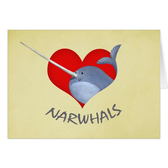 Amo Narwhals (Anverso (Horizontal))