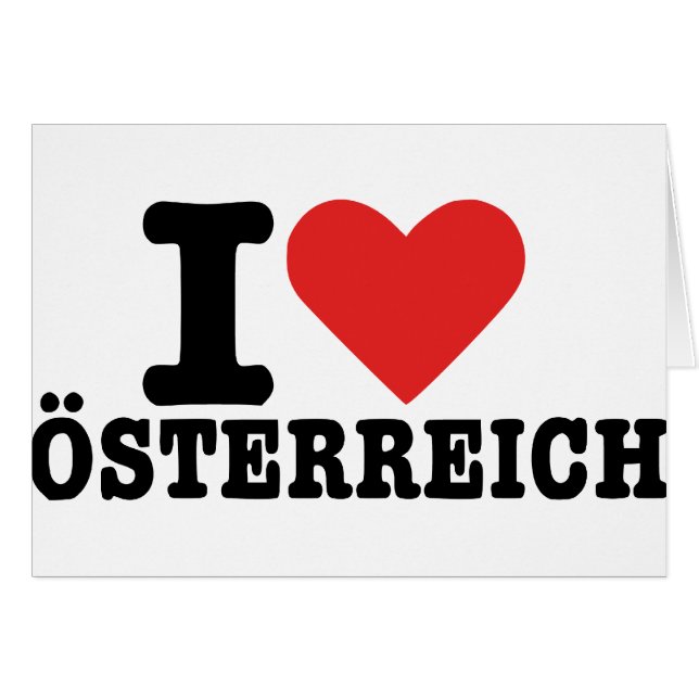 Amo Österreich - Austria (Anverso (Horizontal))