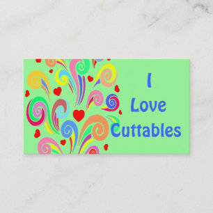 Amo paisaje de las tarjetas de visita de Cuttables