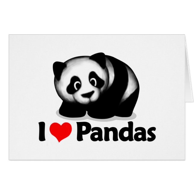 Amo pandas (Anverso (Horizontal))