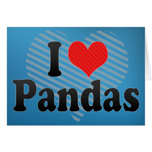 Amo pandas (Anverso (Horizontal))