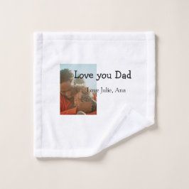 Amo papá padre día agregar nombre de foto simple