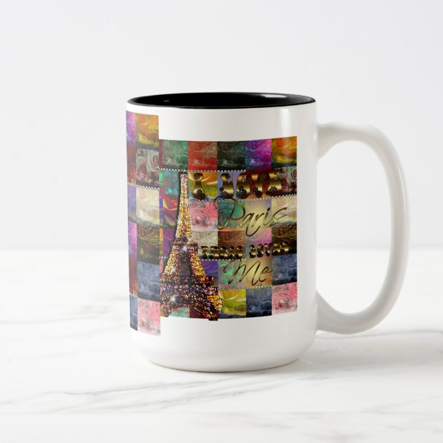 Amo París - Café, Tea Mug, Copa (Derecha)