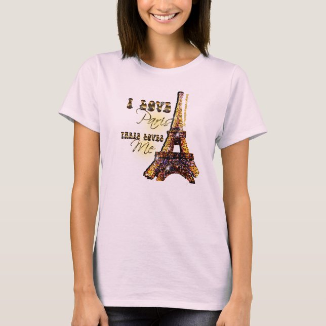 Amo París - Camiseta (Anverso)