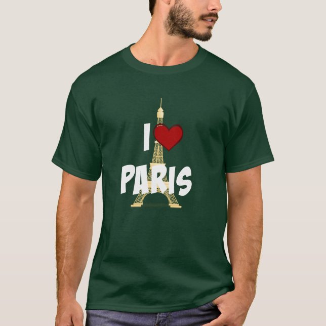 "Amo París", camiseta de la Torre Eiffel (Anverso)