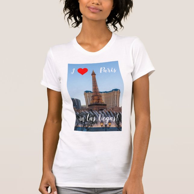 Amo París en la camiseta de Las Vegas (Anverso)