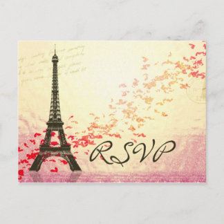 Amo París en primavera - Tarjeta RSVP