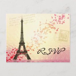 Amo París en primavera - Tarjeta RSVP