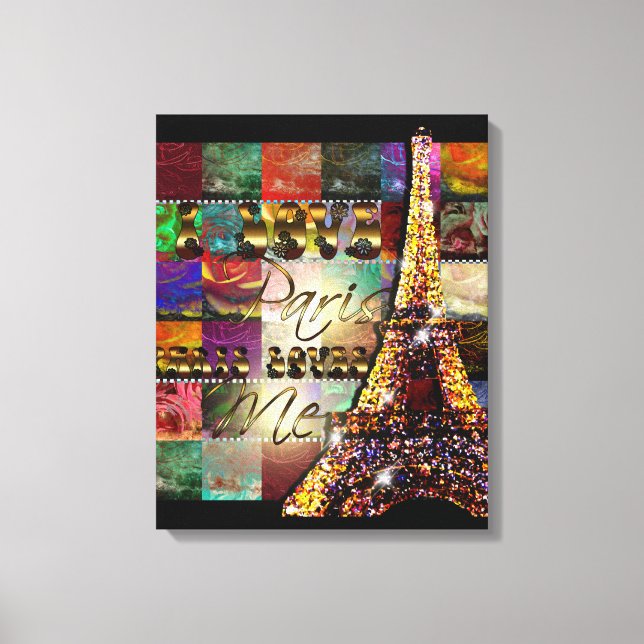 Amo París - Lienzo envuelto (Anverso)