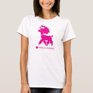Amo París y la camiseta Personalizado de canapés