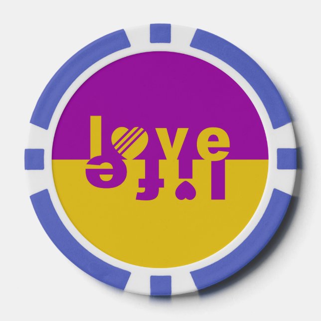 Amo / personalizado de vida fichas de póker (Anverso)