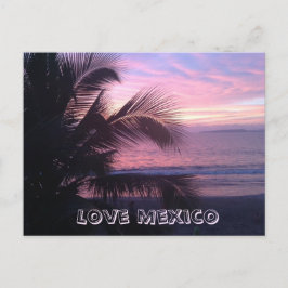 Amo postal de México Sunset