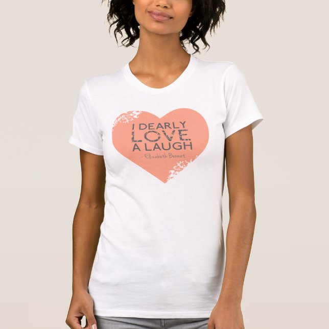 Amo querido una camisa del rosa de la cita de Jane (Anverso)