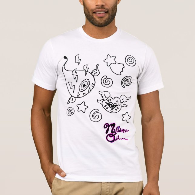 Amo raro volar globo ocular y levanta camiseta (Anverso)