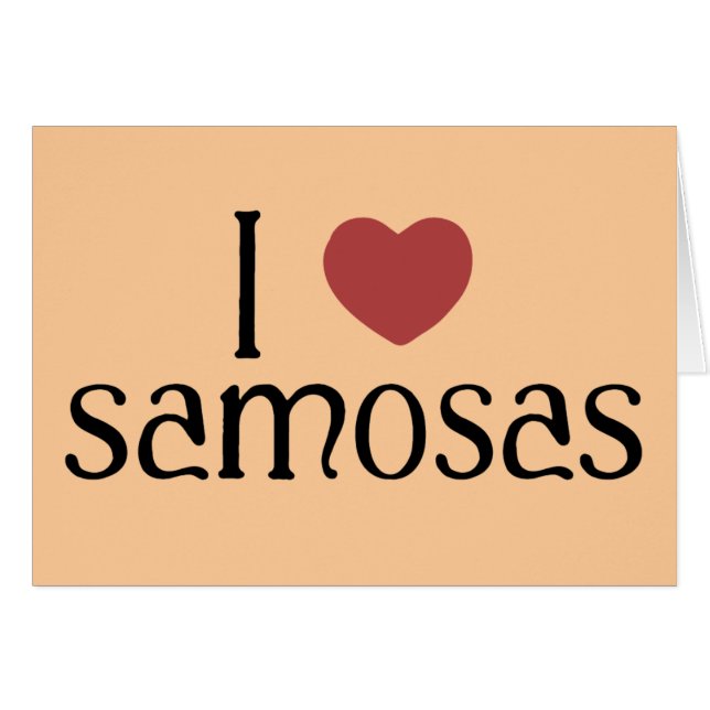 Amo samosas (Anverso (Horizontal))
