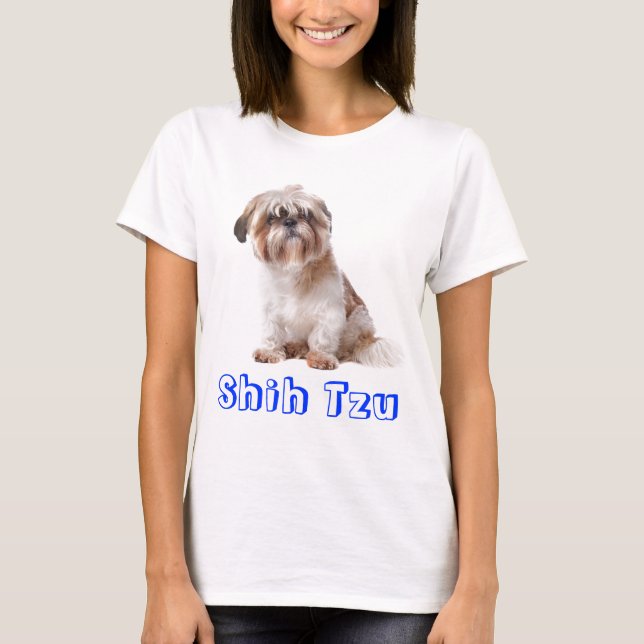Amo Shih Tzu Camiseta de perro porcino (Anverso)
