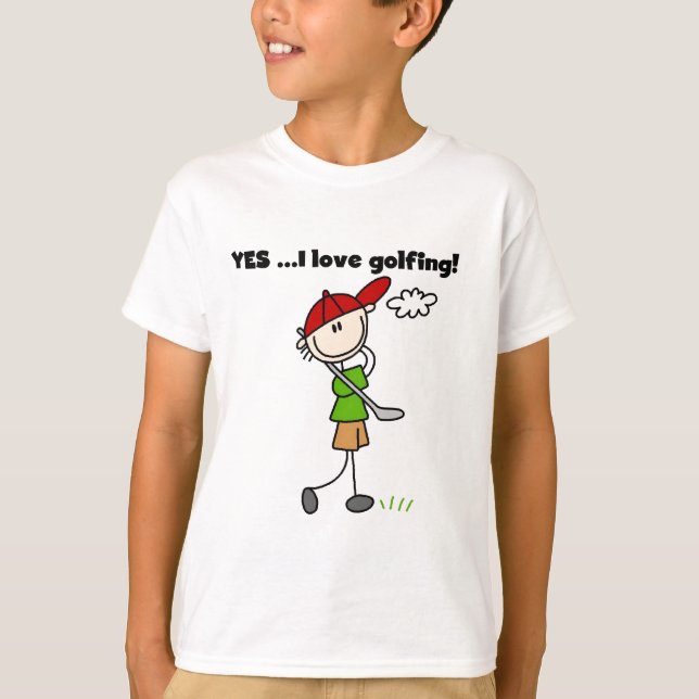 Amo SÍ el Golfing de las camisetas y de los (Anverso)