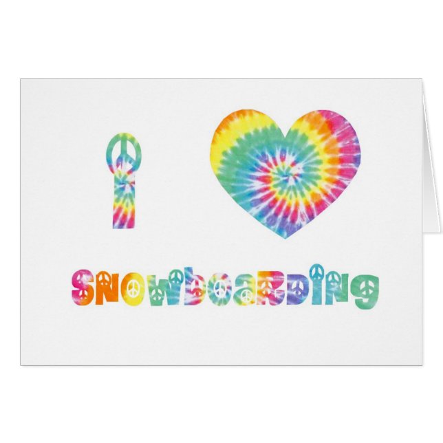 Amo snowboarding. (Anverso (Horizontal))