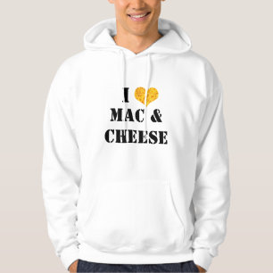 Amo sudadera con capucha del mac y del queso