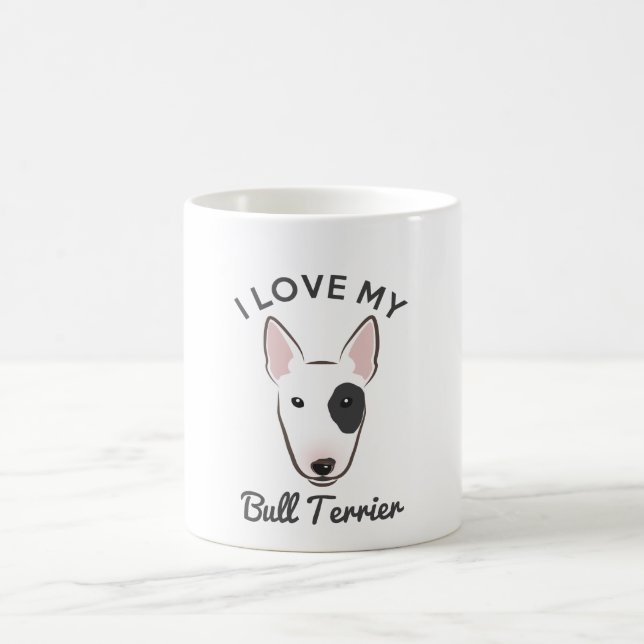 "Amo taza de café de mi bull terrier" (Centro)