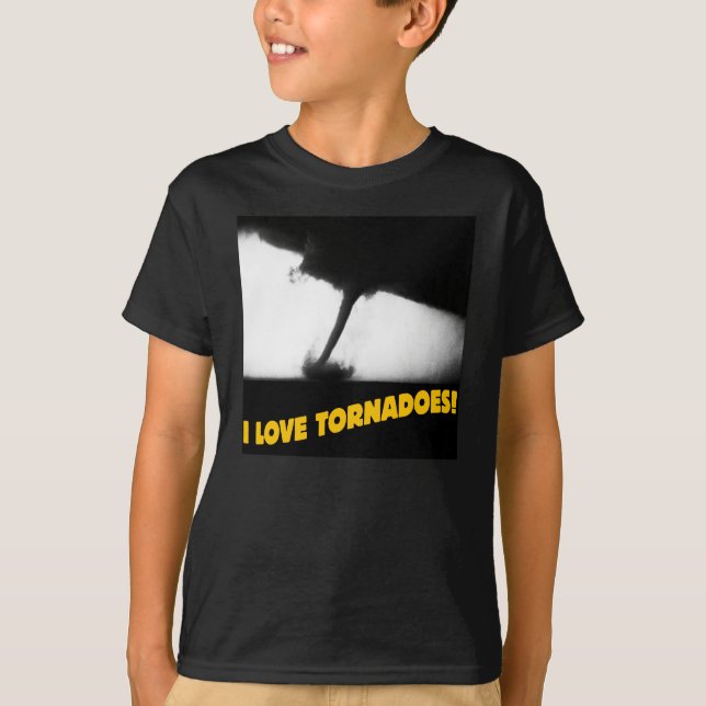 ¡Amo tornados! Camiseta del © (Anverso)