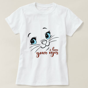 Amo Tus Ojos, Camiseta De Gato