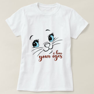 Amo Tus Ojos, Camiseta De Gato