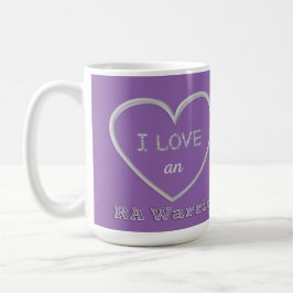 Amo una taza del guerrero del RA