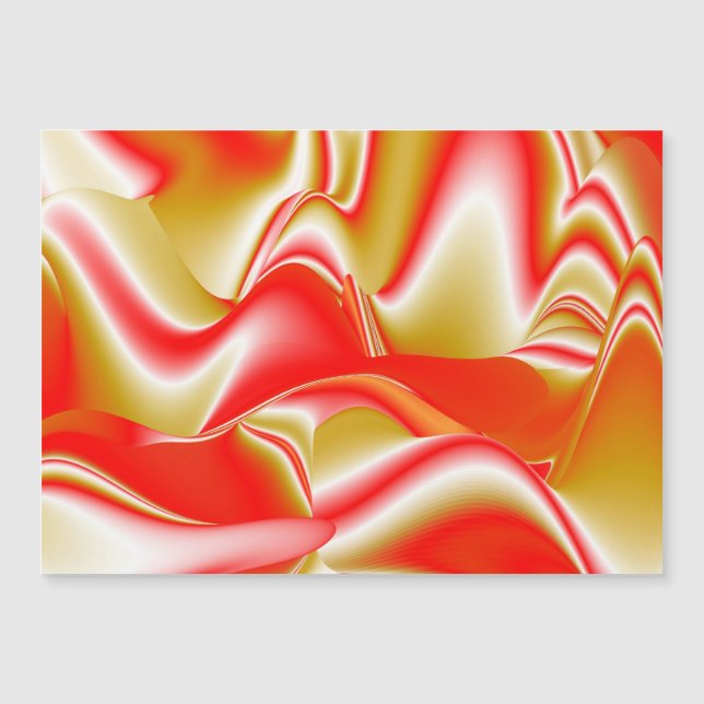 Amo y oro Resumen Tarjeta magnética 3D Rainbowart (Anverso)