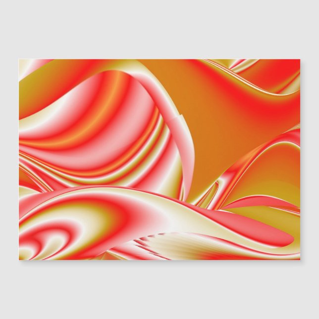 Amo y oro Resumen Tarjeta magnética 3D Rainbowart (Anverso)