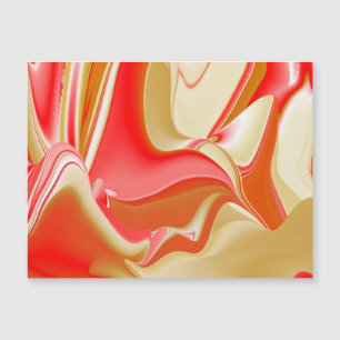 Amo y oro Resumen Tarjeta magnética 3D Rainbowart