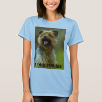 ¡Amo Yorkies! Camiseta