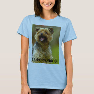 ¡Amo Yorkies! Camiseta