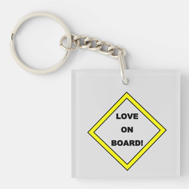 ¡AMOR A BORDO! Llavero (Frente)