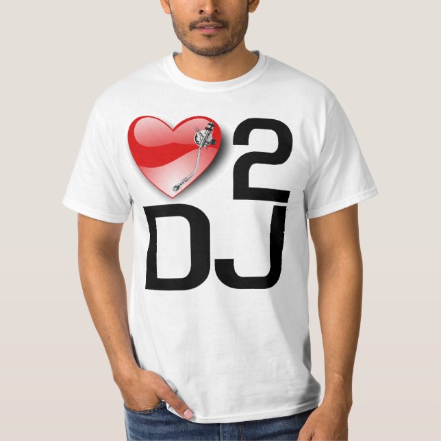 AMOR a la camiseta de DJ (Anverso)