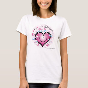 Amor a la camiseta de la muñeca de los