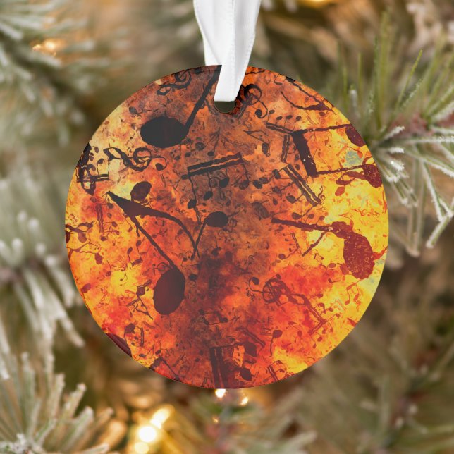 Amor A La Música - Notas Musicales Ornamento Cerám (Árbol)