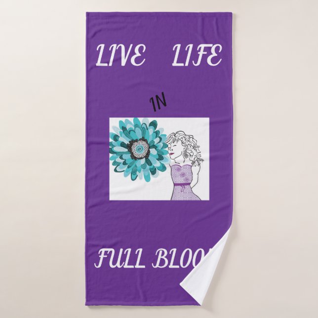 Amor a las flores (Toalla de baño)