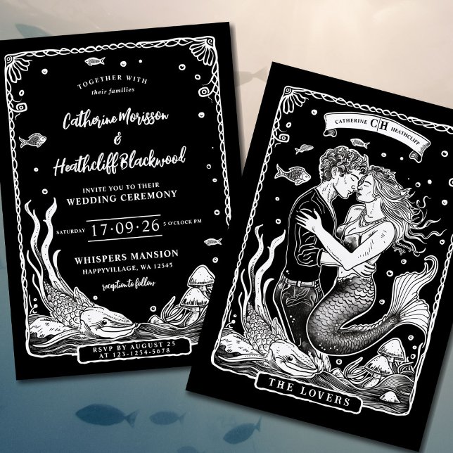 Amor a las sirenas | Invitación a la boda tardía (Subido por el creador)