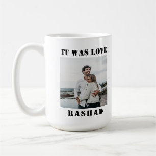 Amor a primera vista pareja taza de café